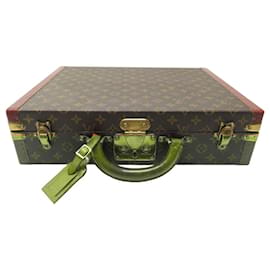Louis Vuitton-VINTAGE MALLETTE LOUIS VUITTON PRESIDENT 45 TOILE MONOGRAM M53012 VALISE-Marron