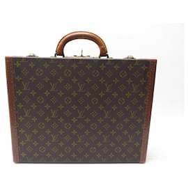 Louis Vuitton-VINTAGE LOUIS VUITTON PRESIDENT CASE 45 MONOGRAM M CANVAS53012 Dolly-Brown