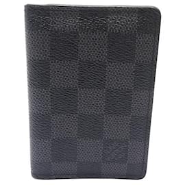 Louis Vuitton-LOUIS VUITTON ORGANIZER DE POCKET DAMIER GRAPHITE CARD HOLDER-Dark grey