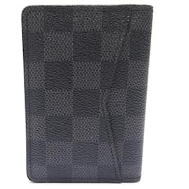 Louis Vuitton-LOUIS VUITTON ORGANIZER DE POCKET DAMIER GRAPHITE CARD HOLDER-Dark grey