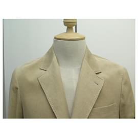 Brunello Cucinelli-NEUF VESTE BRUNELLO CUCINELLI EN VELOURS COTELE 50 IT 48 FR M COTON BEIGE-Beige