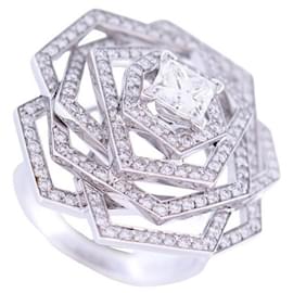 Chanel-Camelia Chanel Ring 1932 T 55 WEISSES GOLD 18K & 167 Diamanten 2.31CT-DIAMANTENRING-Silber
