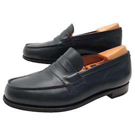 JM Weston-JM WESTON MOCASSIN SHOES 180 6.5 F 40.5 wide 41 LEATHER SHOE SHOES-Black