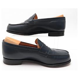 JM Weston-JM WESTON MOCASSIN SHOES 180 6.5 F 40.5 wide 41 LEATHER SHOE SHOES-Black