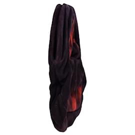 Miu Miu-Pochette Tie Dye oversize di Miu Miu in pelle scamosciata di capra viola-Porpora