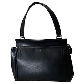 Céline Borsa Celine Medium Edge in pelle di vitello nera Nero
