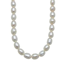 & Other Stories-Classic Pearl Necklace & Earring Set-White