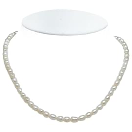 & Other Stories-Classic Pearl Necklace & Earring Set-White