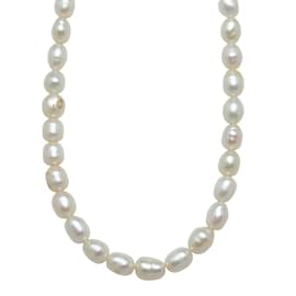 & Other Stories-Classic Pearl Necklace & Earring Set-White