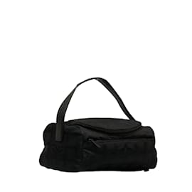 Chanel-Chanel New Travel Line Vanity Bag Canvas Vanity Bag in Good condition-Black
