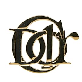 Dior-Logo brooch-Golden