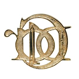 Dior-Logo brooch-Golden