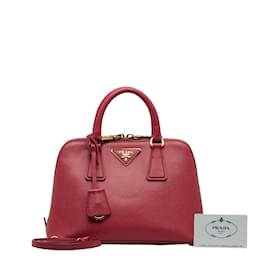 Prada-Saffiano Lux Promenade Bag BL0838-Red