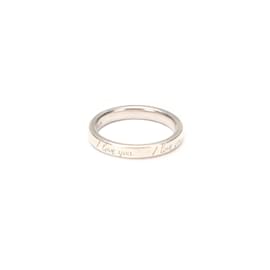 Tiffany & Co-Tiffany & Co Silver Notes Ring  Metal Ring in Fair condition-Silvery