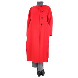 Jil Sander Red coat with side-slits - size DE 34 Red