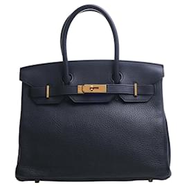 Hermès-HERMES BIRKIN 30-Navy blue