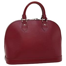 Louis Vuitton-LOUIS VUITTON Epi Alma Hand Bag Fuchsia M40851 LV Auth 52700-Fuschia