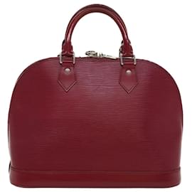 Louis Vuitton-LOUIS VUITTON Epi Alma Hand Bag Fuchsia M40851 LV Auth 52700-Fuschia