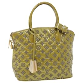 Louis Vuitton-LOUIS VUITTON Fascination Lockit Booklet Bag Gold Tone M40602 LV Auth bs8231-Other