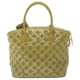 Louis Vuitton-LOUIS VUITTON Fascination Lockit Booklet Bag Gold Tone M40602 LV Auth bs8231-Other