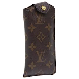 Louis Vuitton-Estojo M para Óculos LOUIS VUITTON Monogram Etui Lunette PM66545 LV Auth th3970-Monograma