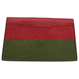 Louis Vuitton-LOUIS VUITTON Epi Art Deco Clutch Bag Red M52637 LV Auth th3962-Red