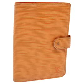 Louis Vuitton-LOUIS VUITTON Epi Agenda PM Day Planner Cubierta Naranja Mandarín R2005Autenticación H 52883-Otro,Naranja