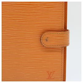 Louis Vuitton-LOUIS VUITTON Epi Agenda PM Day Planner Cover Orange Mandarin R2005H Auth 52883-Other,Orange