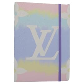 Louis Vuitton-LOUIS VUITTON Escal Kai Eclamance Note Cover Violet Rose GI0487 Auth LV 52832-Rose,Violet,Monogramme