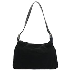 Fendi-FENDI Mamma Baguette Shoulder Bag Nylon Black 2355 26325 009 Auth bs7910-Black