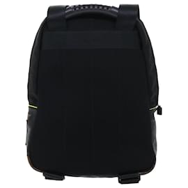 Chanel-CHANEL Backpack Nylon Black Yellow CC Auth bs7813-Black,Yellow