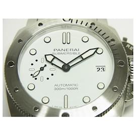 Panerai-PANERAI Submersible Bianco 42 MM PAM02223 bracelet Specification Mens-Silvery