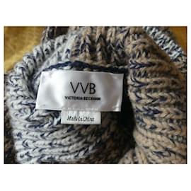 Victoria Beckham-Knitwear-Grey,Light brown