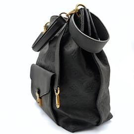 Louis Vuitton-Louis Vuitton Louis Vuitton Metis Hobo Empreinte bag in black leather-Black