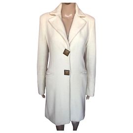Autre Marque CLASS CAVALLI  Coats T.fr 38 WOOL Cream