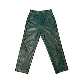 DIOR Trousers T.fr 38 Leather Black ref.863964 - Joli Closet