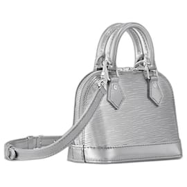 Louis Vuitton-LV Alma Nano epi silver colour-Silvery