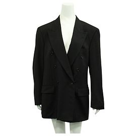 Hugo Boss Dunkelblauer gefütterter Brustblazer Blau Marineblau