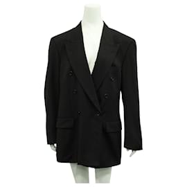 Hugo Boss-Dark Navy Double Breasted Blazer-Blue,Navy blue