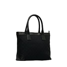Gucci-Gucci GG Canvas Handbag Canvas Handbag 002 1119 in Good condition-Black