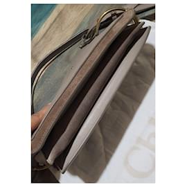 Chloé-Bolso bandolera ROY de CHLOE-Beige,Gris,Gris pardo