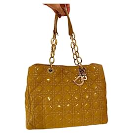 Christian Dior-Christian Dior soft bag big yellow-Golden,Yellow,Sand,Mustard
