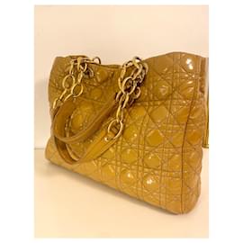 Christian Dior-Christian Dior soft bag big yellow-Golden,Yellow,Sand,Mustard