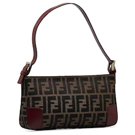 Fendi-Fendi Brown Zucca Baguette-Brown