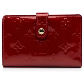 Louis Vuitton-Louis Vuitton Red Vernis French Purse-Red