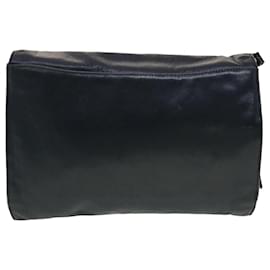 Valentino Garavani-VALENTINO Shoulder Bag Leather Navy Auth bs5210-Blue