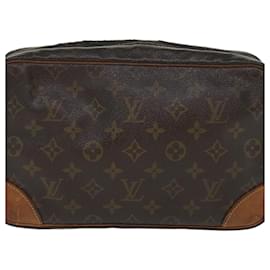 Autre Marque-Louis Vuitton Monogram Compiegne 28 Clutch Bag M51845 LV Auth bs4242-Brown