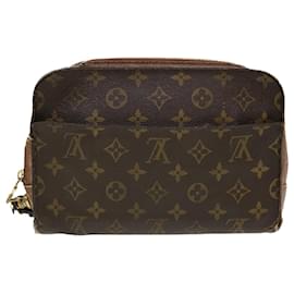 Autre Marque-LOUIS VUITTON Monogram Orsay Clutch Bag M51790 LV Auth 40783-Brown
