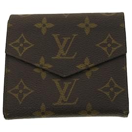 Louis Vuitton-LOUIS VUITTON Monogram Wallet LV Auth ar8748-Castaño