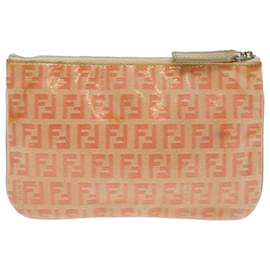 Fendi-FENDI Pochette Émail Rose Auth 36707-Rose